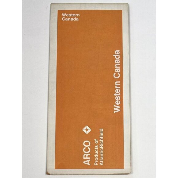 1971 ARCO Western Canada Tourism Travel Transportation Street Fold-Out MAP EUC - Picture 1 of 5
